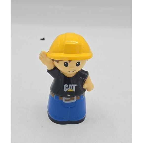 Vintage Mega Bloks CAT First Builders Construction Worker Crew Mini Figure Toy - Picture 1 of 5